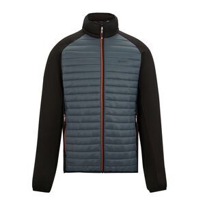 Regatta Mens Clumber Hybrid Jacket / Storm Grey/Black